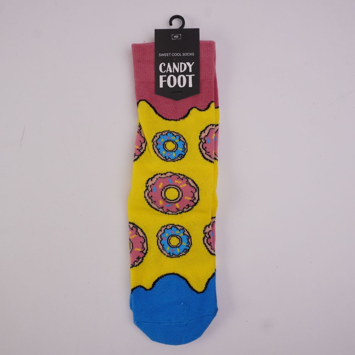 “Sweet Cool Candy Foot Socks: Whimsical Donut Delight”